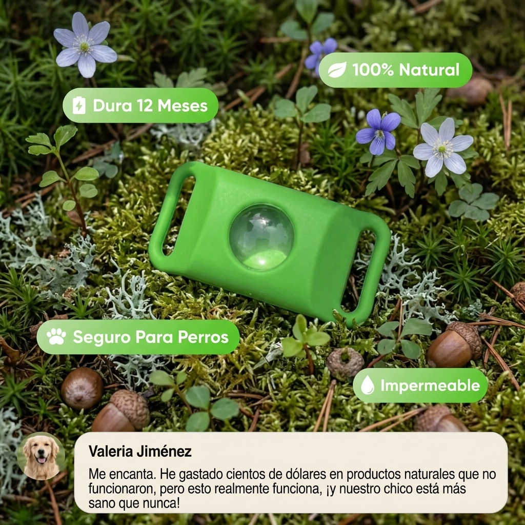 FurNatur™ – Colgante Natural Antiparasitario 12 Meses Para Perros