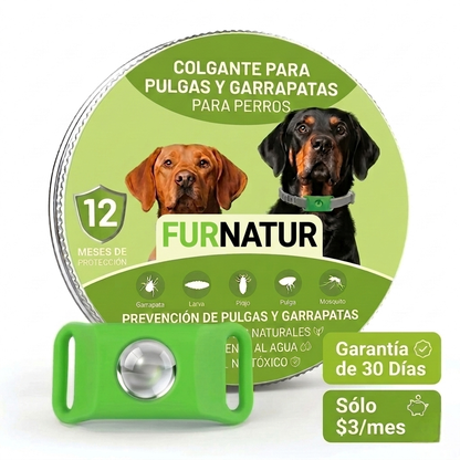 FurNatur™ – Colgante Natural Antiparasitario 12 Meses Para Perros